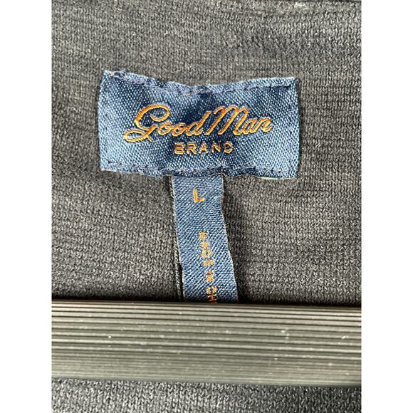 Goodman Brand Hoodie Men’s Large Black LS 100% Cotton Casual Streetwear - Picture 3 of 6